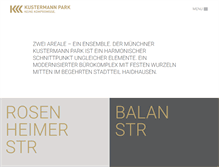 Tablet Screenshot of kustermannpark.de
